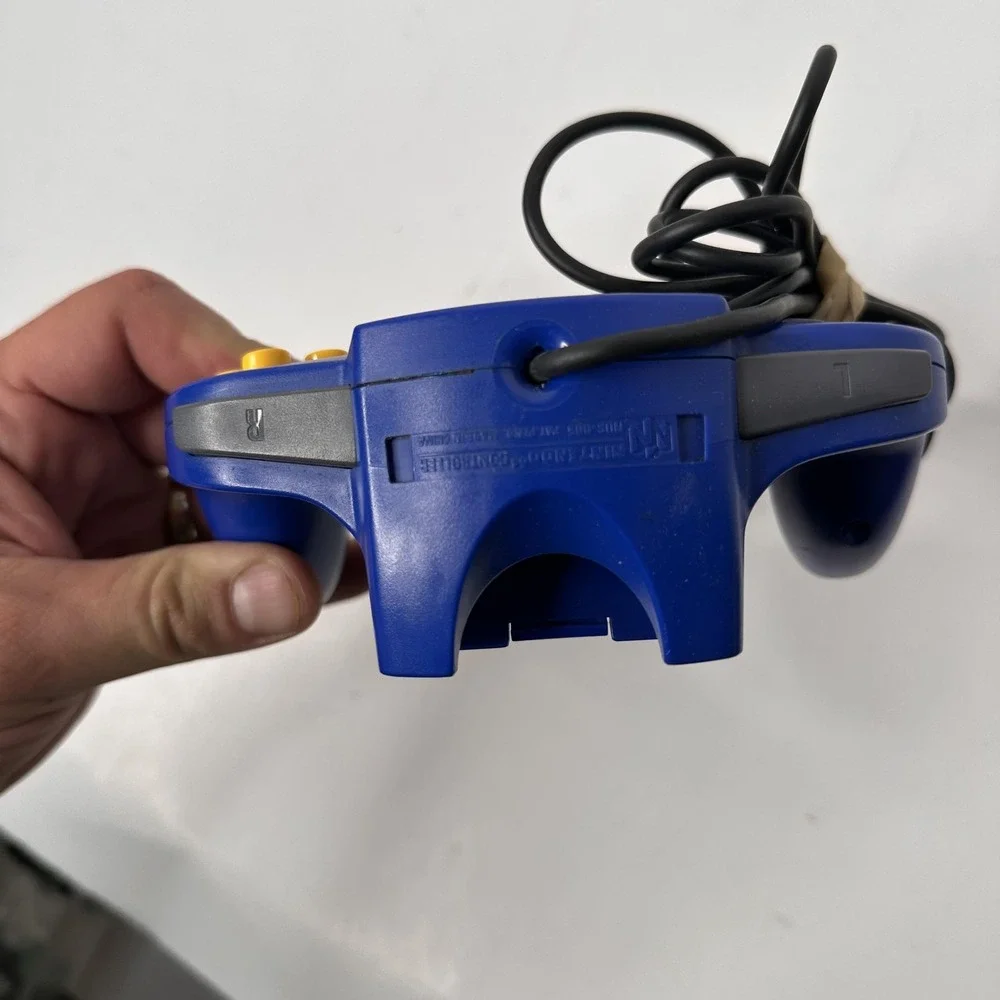 Nintendo 64 N64 Wired Controller Blue OEM Gamepad NUS-005 Original Official